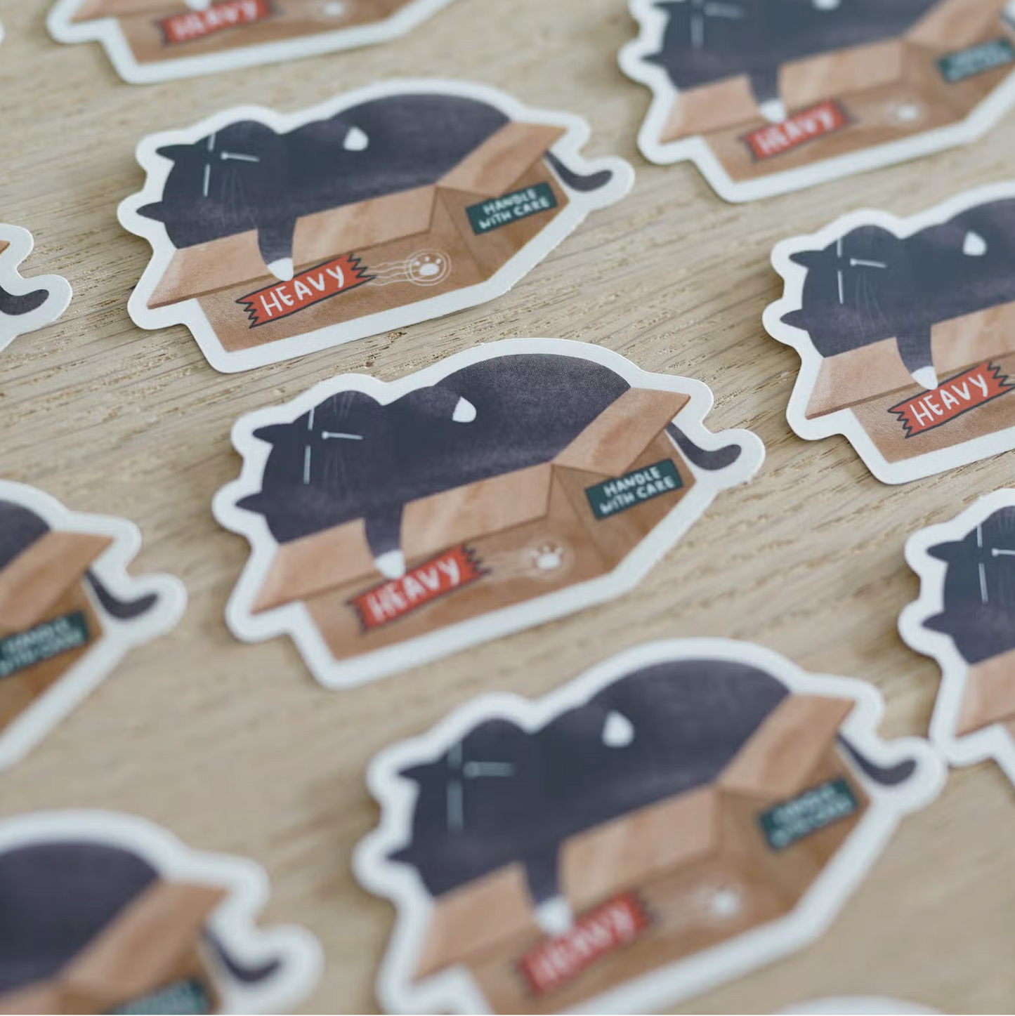 Moonariesillo | Heavy Handle with Care Sticker Die Cut