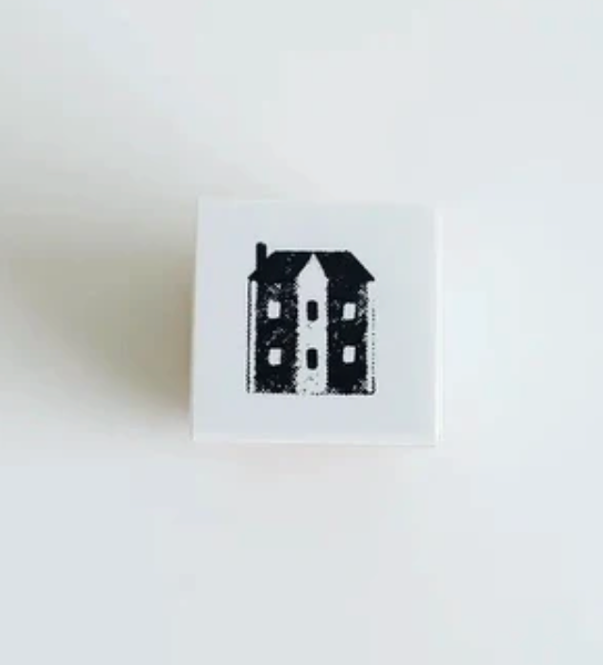 YOHAKU | Little House Rubber Stamp | S-037