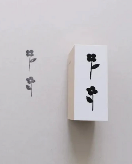 YOHAKU | Antique Flower Rubber Stamp | S-043