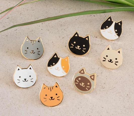 Everyday Olive | Cat Enamel Pin | Various Color