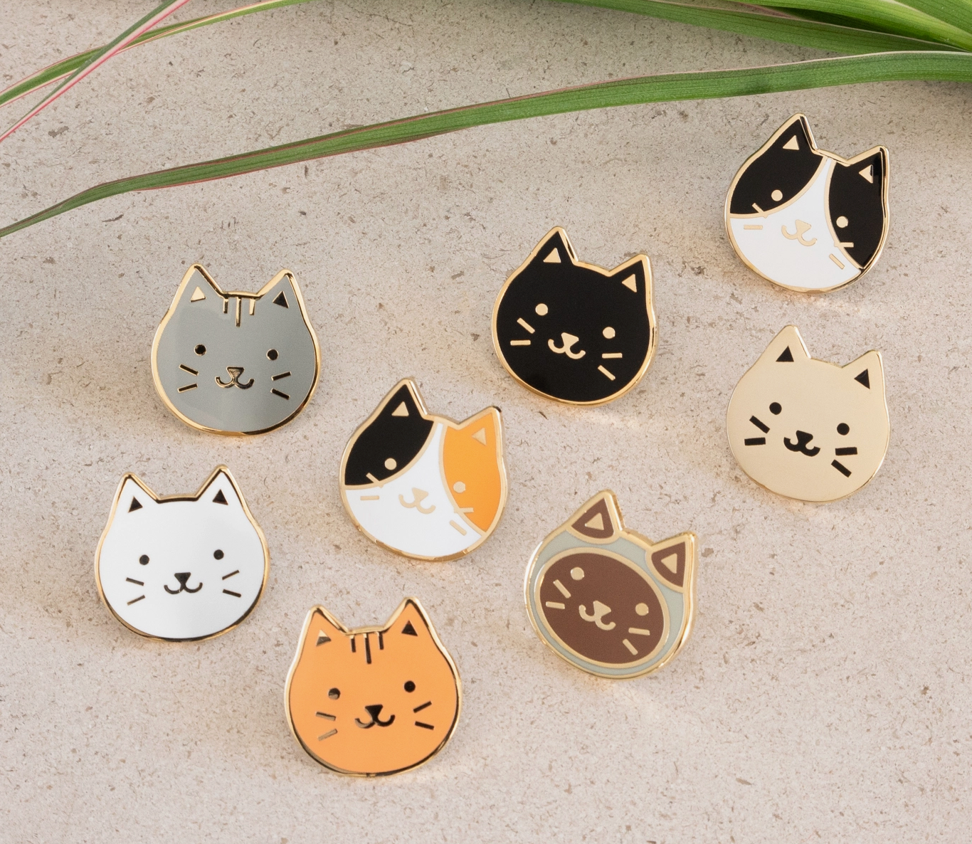 Everyday Olive | Cat Enamel Pin | Various Colors