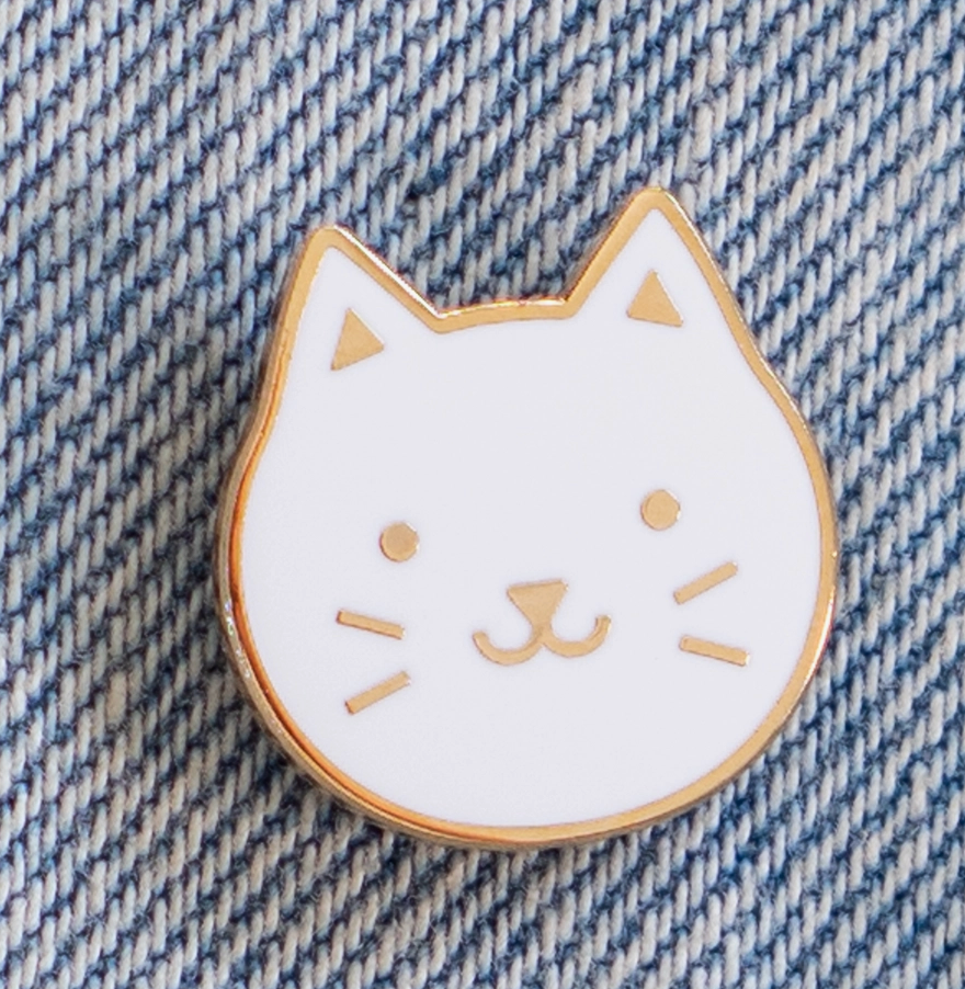 Everyday Olive | Cat Enamel Pin | Various Colors