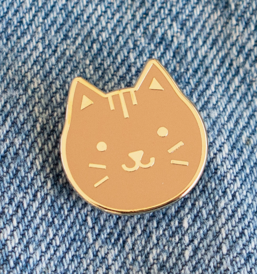 Everyday Olive | Cat Enamel Pin | Various Colors