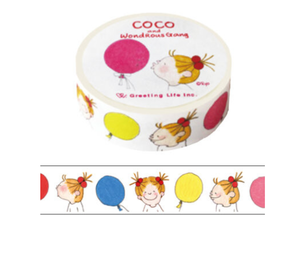 COCO and Wondrous Gang | Balloons Washi Tape | RYZ-644