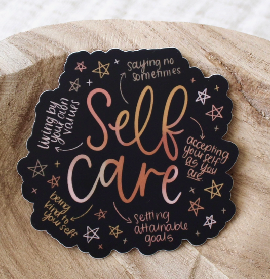 Self Care Speech Bubble Sticker Die Cut