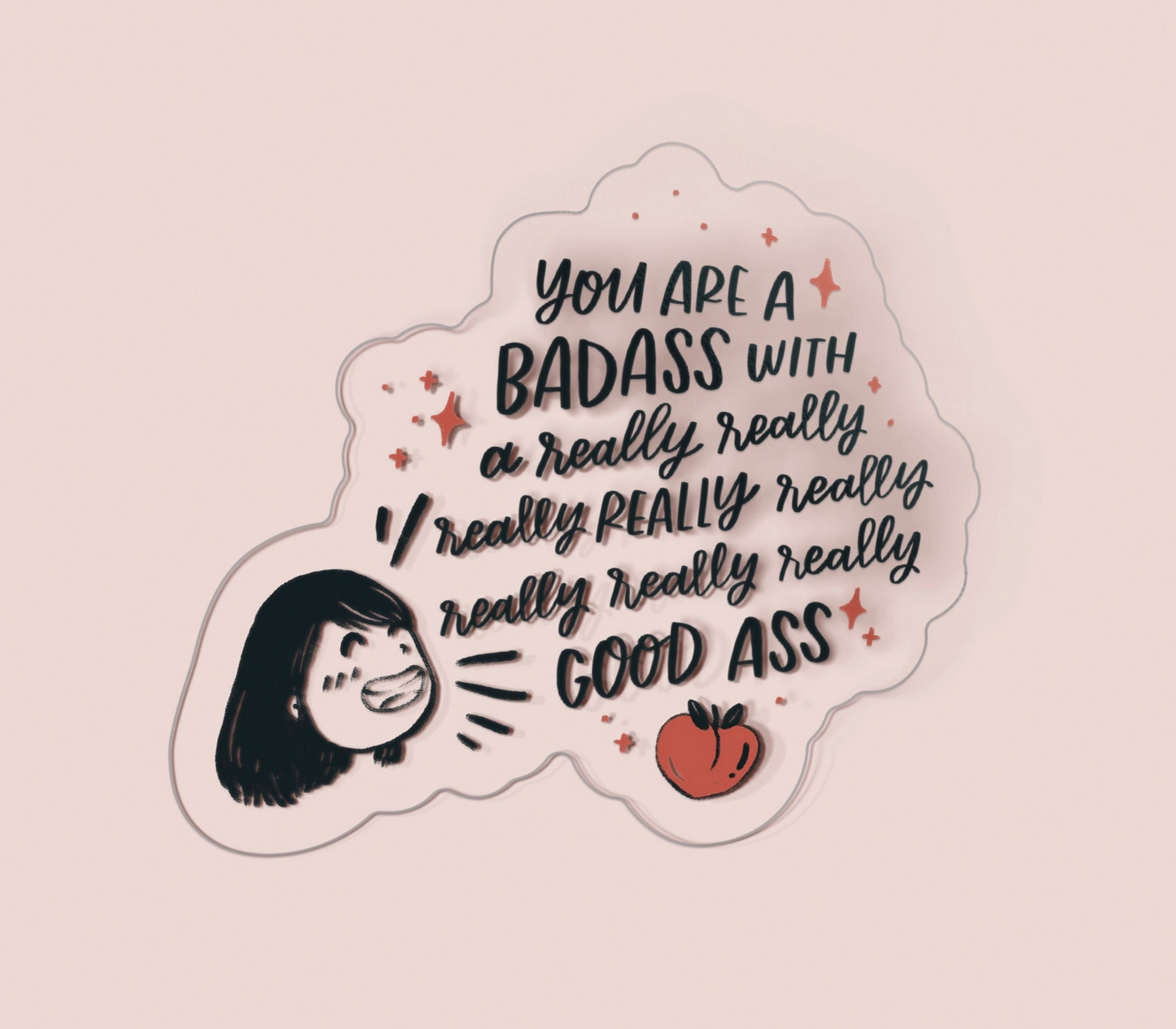 Occasionalish | Badass Good Ass Vinyl Sticker Die Cut