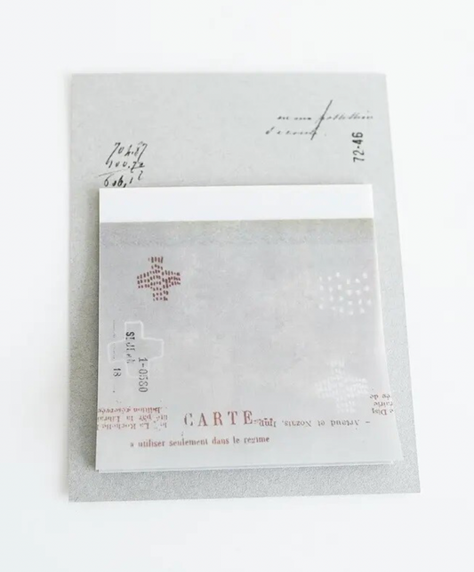 YOHAKU | Stitch | Transparent Sticky Note | M-102