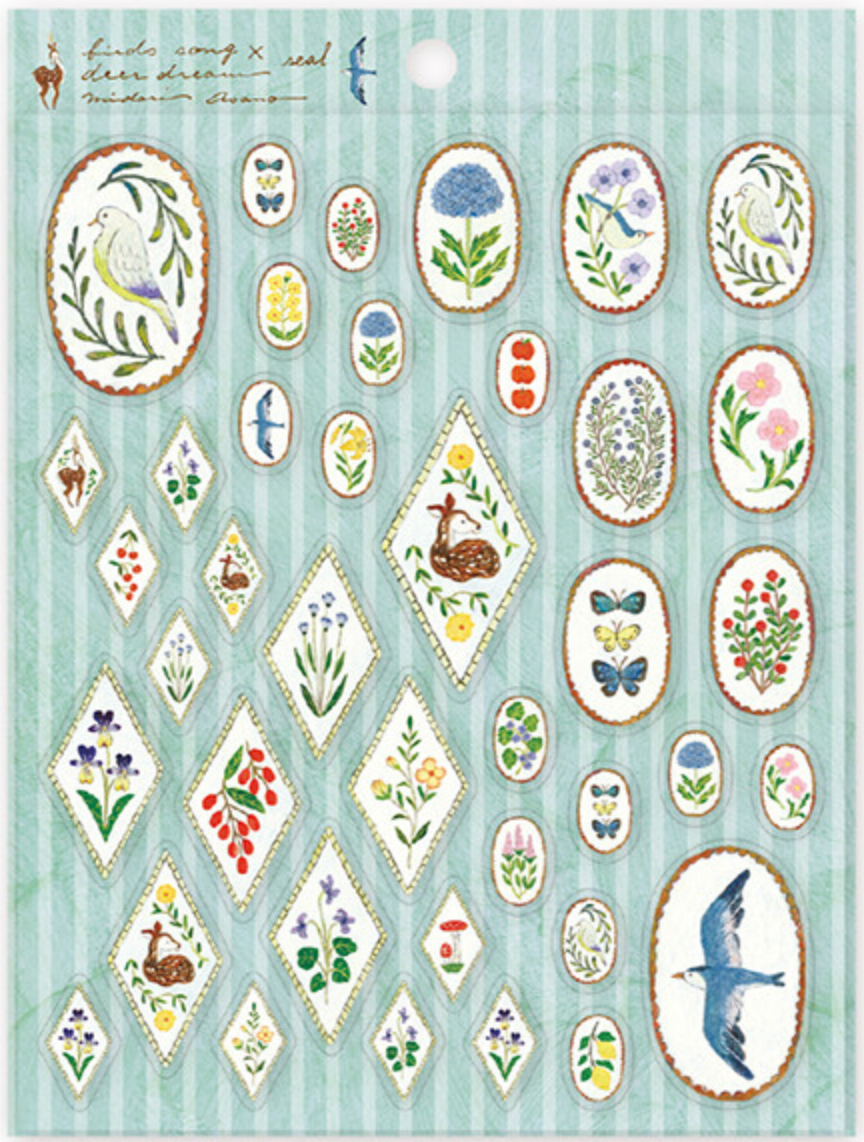 COZYCA | Bird Song & Deer Sticker Sheet | 22-878