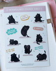 Moonaries Illo | Meowfulness Yoga Cat Sticker Sheet