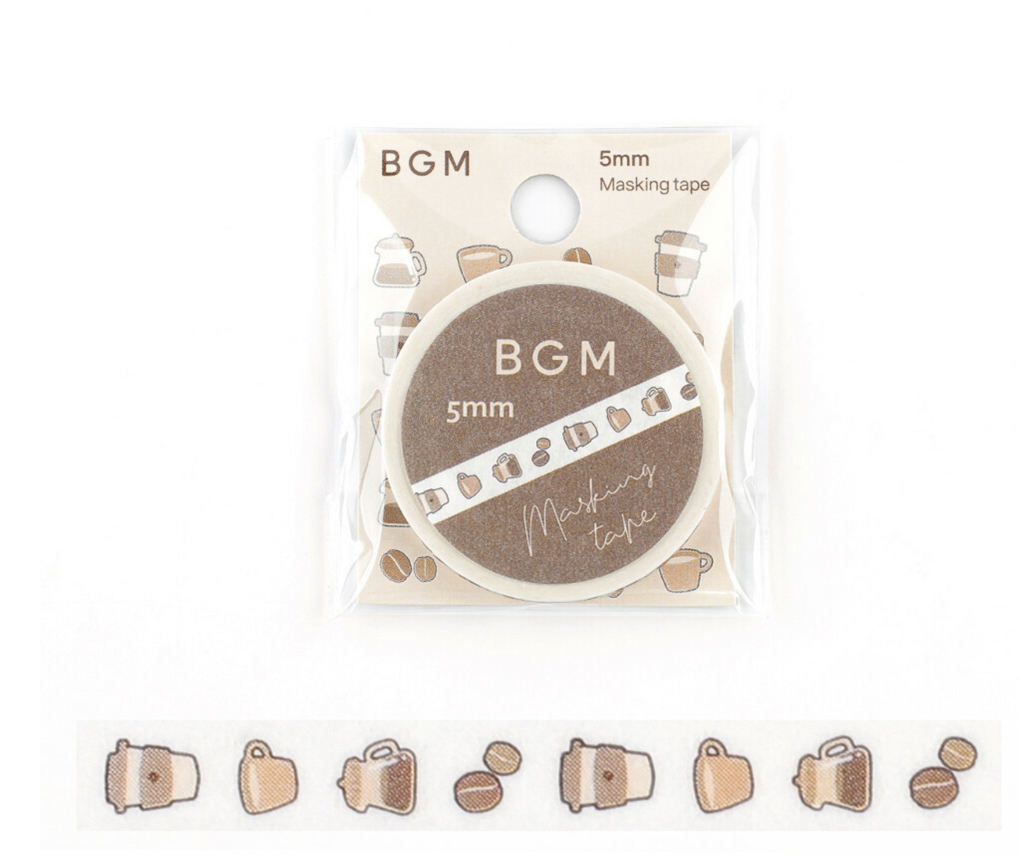 BGM | Coffee Hour Washi Tape | BM-LS060