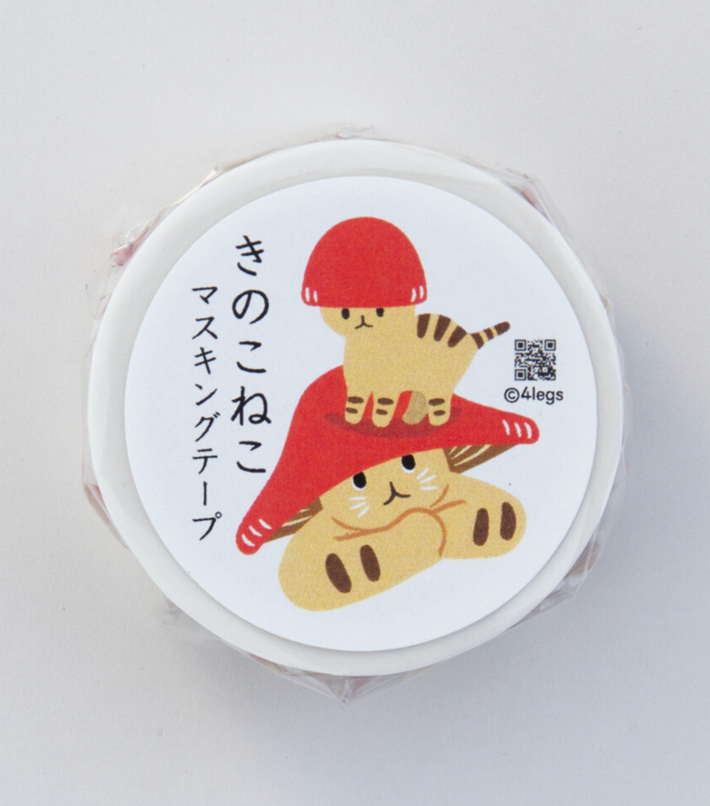 4Legs | Mushroom Cat Washi Tape