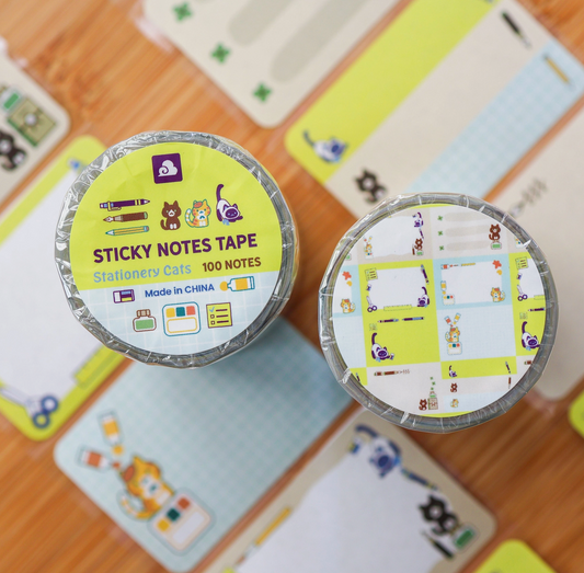 Thousand Skies | Stationery Cats Sticky Notes Tape