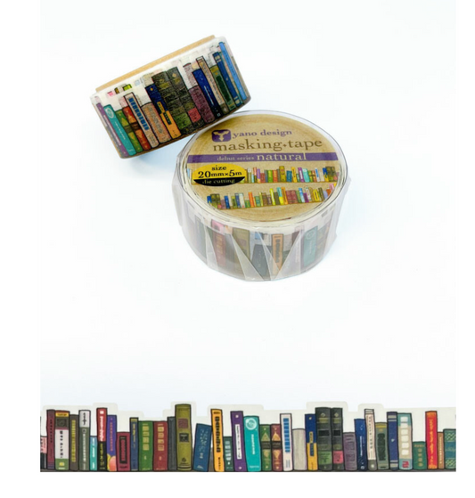 Round Top | Yano Design | Bookshelf Washi Tape | YD-MK-001