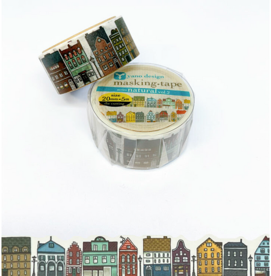 Round Top | Yano Design | Scandinavia Town Washi Tape | YD-MK-019