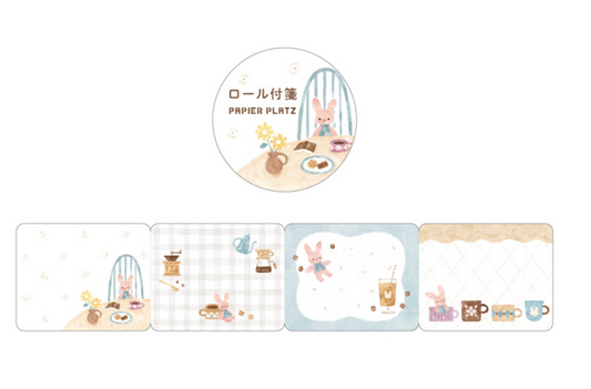 Papier Platz | Rabbit Coffee Time Rolled Sticky Notes | 61-119