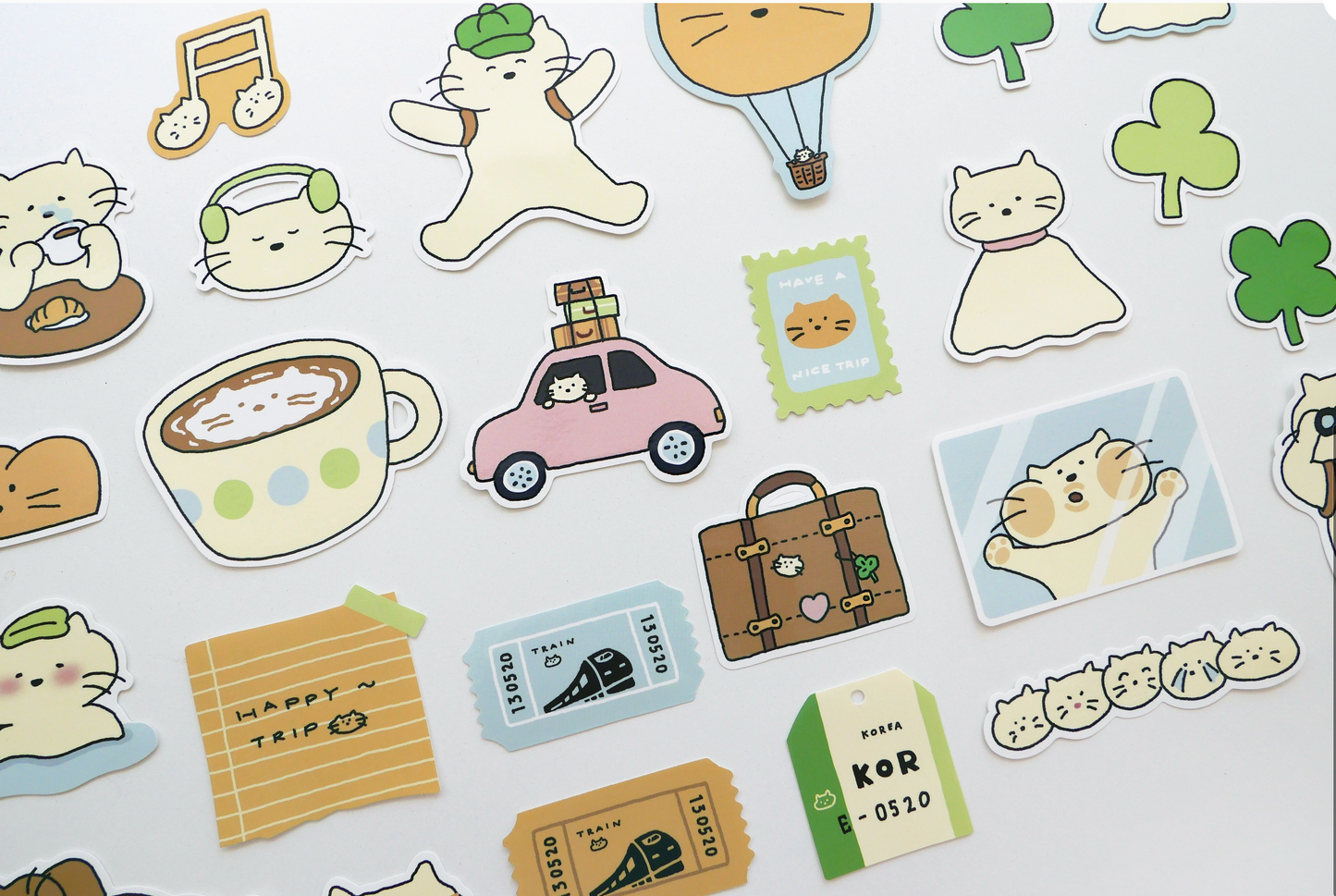 Suatelier Stickers | Cat's Happy Trip | 1527