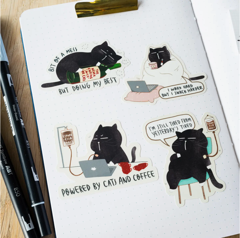 Moonaries Illo | Embrace The Beautiful Mess Sticker Pack