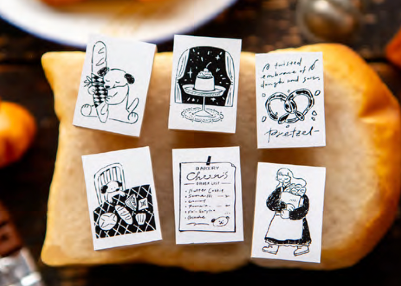Ours Studio | Sweet Bakery Stamp Collection | 4 designs