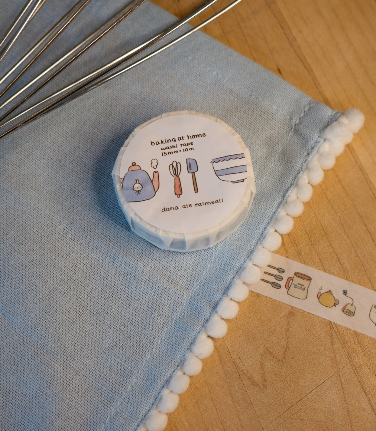 Dana ate Oatmeal | Baking at Home Washi Tape