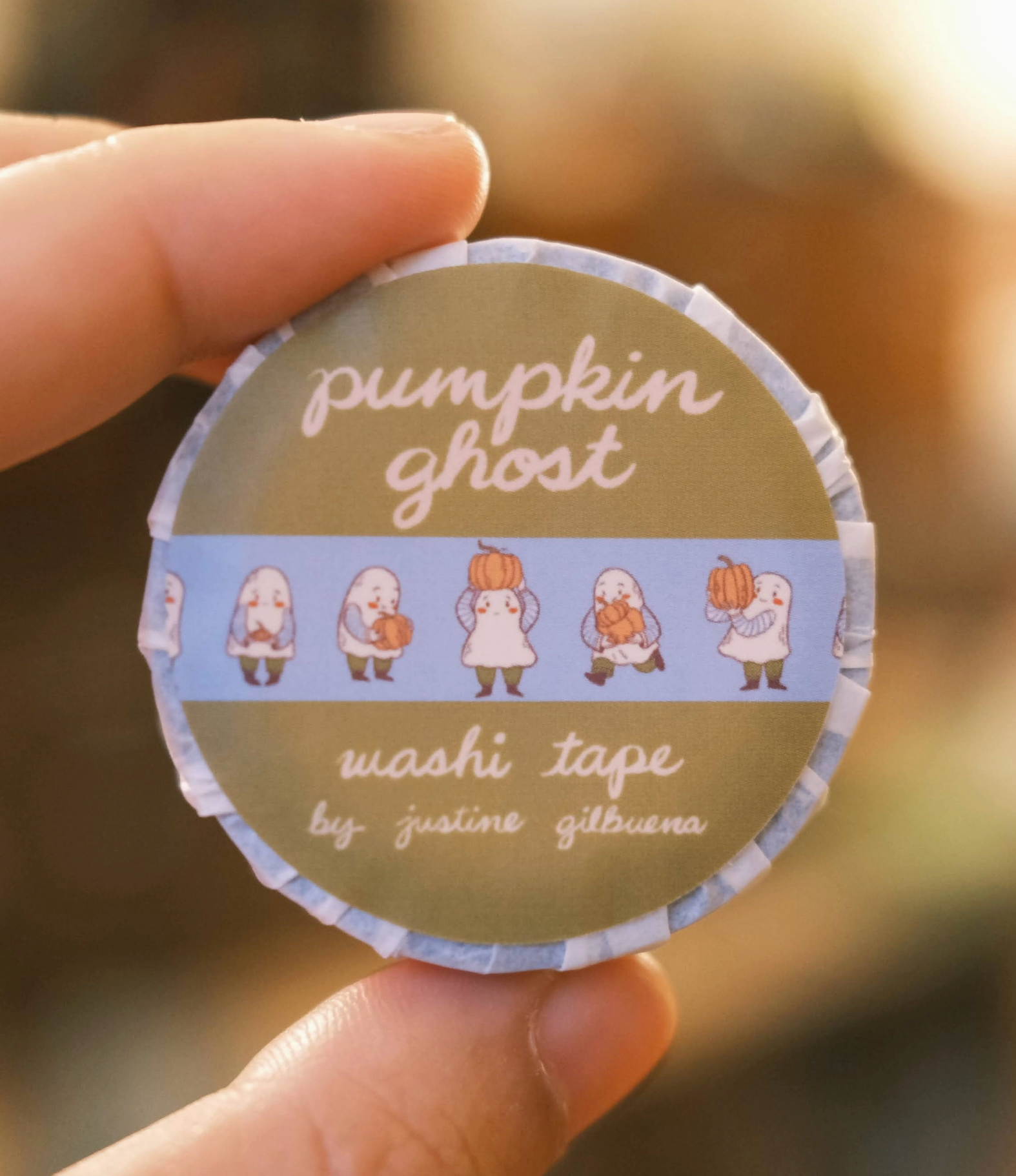 Justine Gilbuena | Pumpkin Ghost Washi Tape