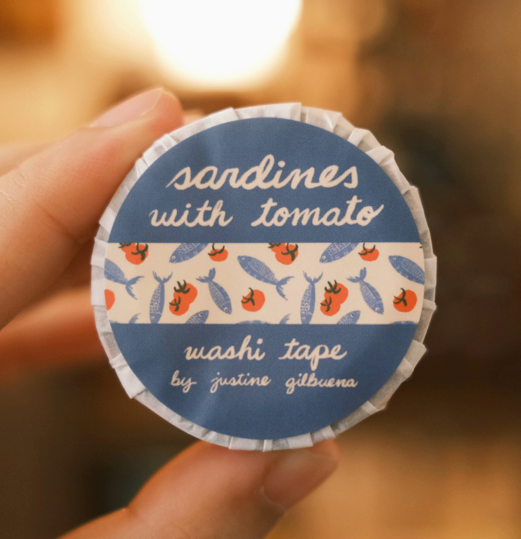 Justine Gilbuena | Sardines with Tomato Washi Tape