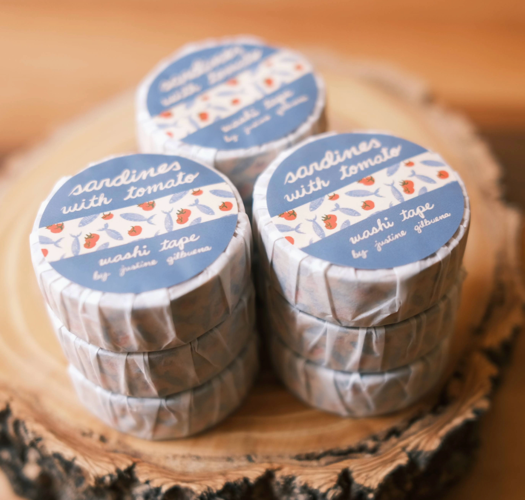 Justine Gilbuena | Sardines with Tomato Washi Tape