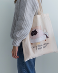 Moonaries Illo | I am a social vegan, I avoid meet Tote