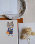 Justine Gilbuena | Farmers Market Cat Vinyl Sticker