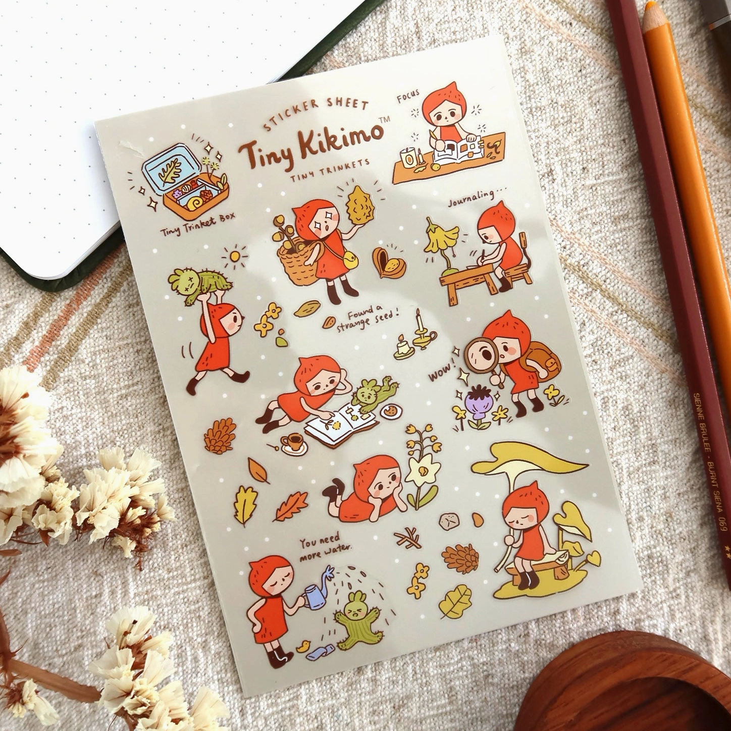 Tiny Kikimo | Tiny Trinkets Sticker Sheet – KuboandLucy Stationery Co