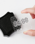 BGM | Large Square Lined Acrylic Block | BT-AB003