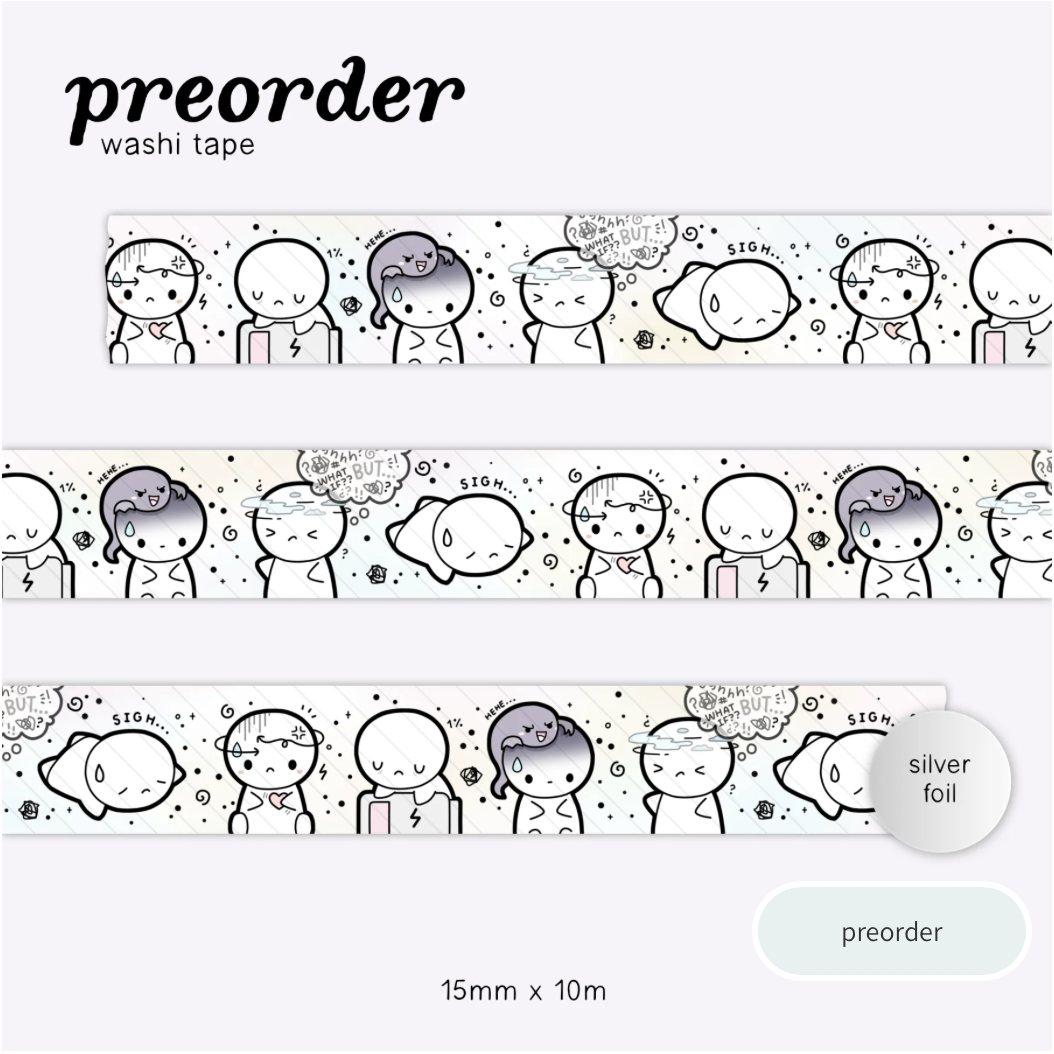 The Coffee Monsterz Co | Down Days Washi Tape | JUNE PRE ORDER