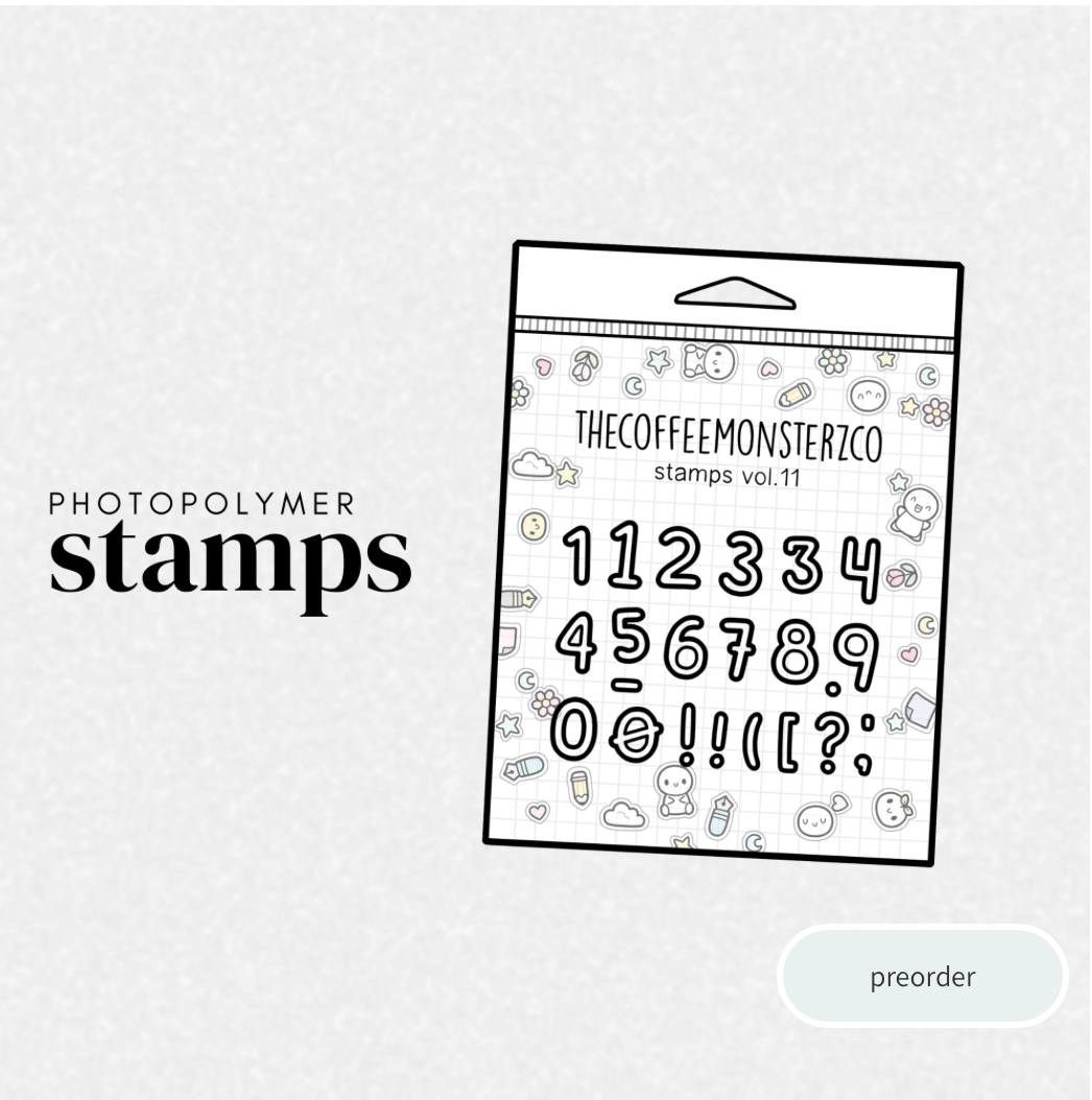 The Coffee Monsterz Co | Emoti Stamp Set V.11 | JUNE PRE ORDER