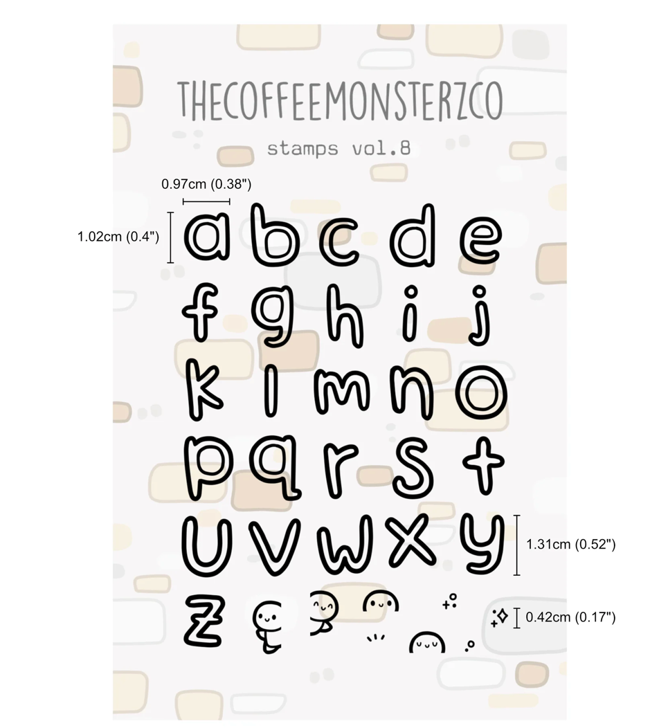 The Coffee Monsterz Co | Emoti Stamp Set V.8 | JUNE PRE ORDER