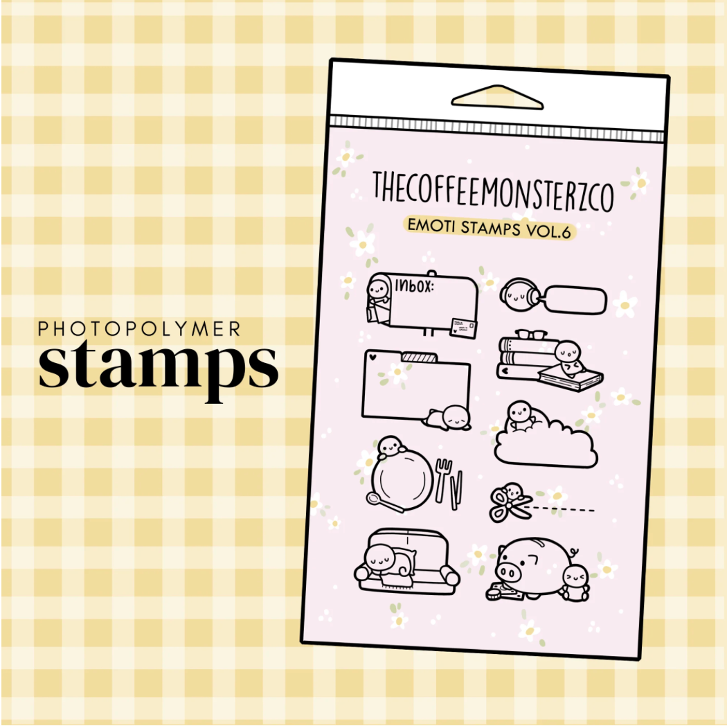 The Coffee Monsterz Co | Emoti Stamp Set V.6 | JUNE PRE ORDER