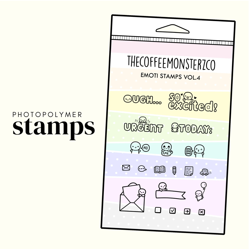 The Coffee Monsterz Co | Emoti Stamp Set V.4 | JUNE PRE ORDER