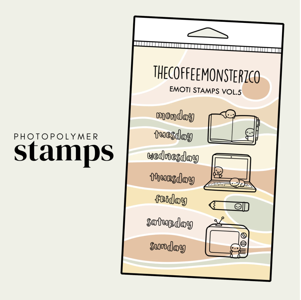 The Coffee Monsterz Co | Emoti Stamp Set V.5 | JUNE PRE ORDER