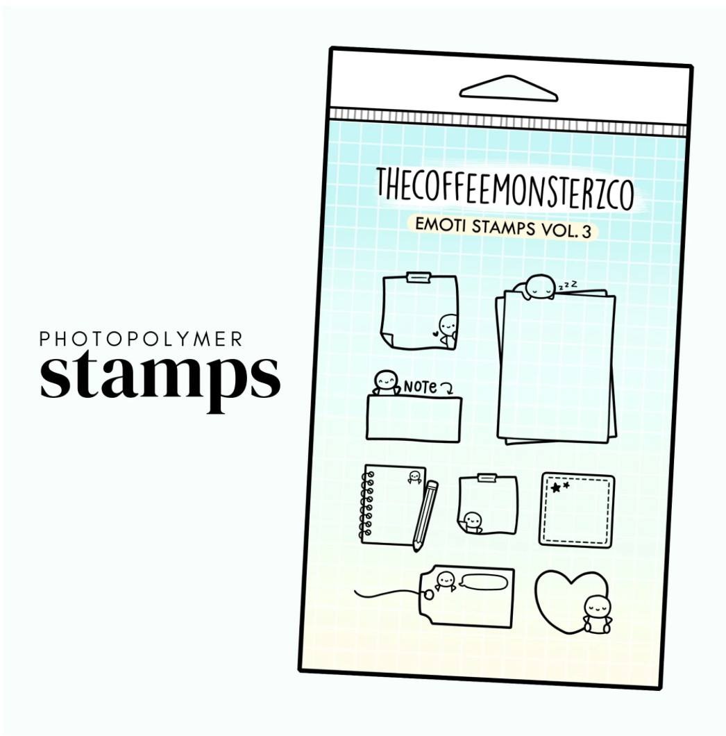 The Coffee Monsterz Co | Emoti Stamp Set V.3 | JUNE PRE ORDER