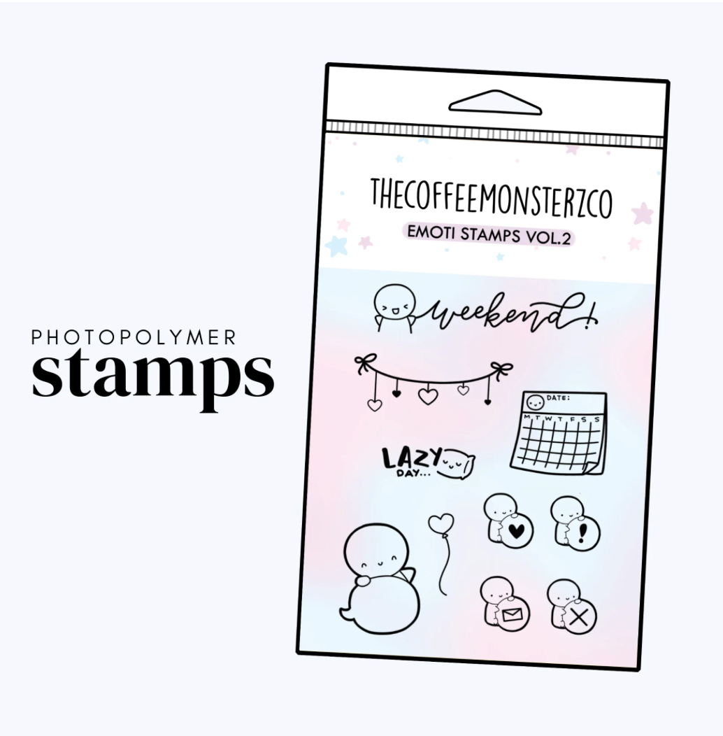 The Coffee Monsterz Co | Emoti Stamp Set V.2 | JUNE PRE ORDER