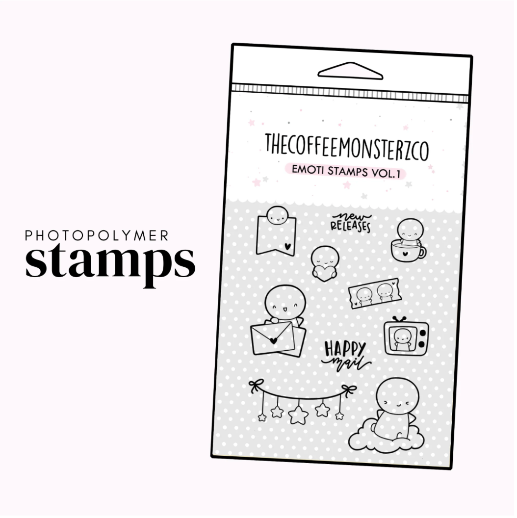 The Coffee Monsterz Co | Emoti Stamp Set V.1 | JUNE PRE ORDER