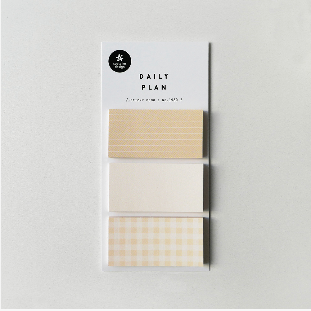 Suatelier Sticky Notes | Daily Plan.66  | 1980