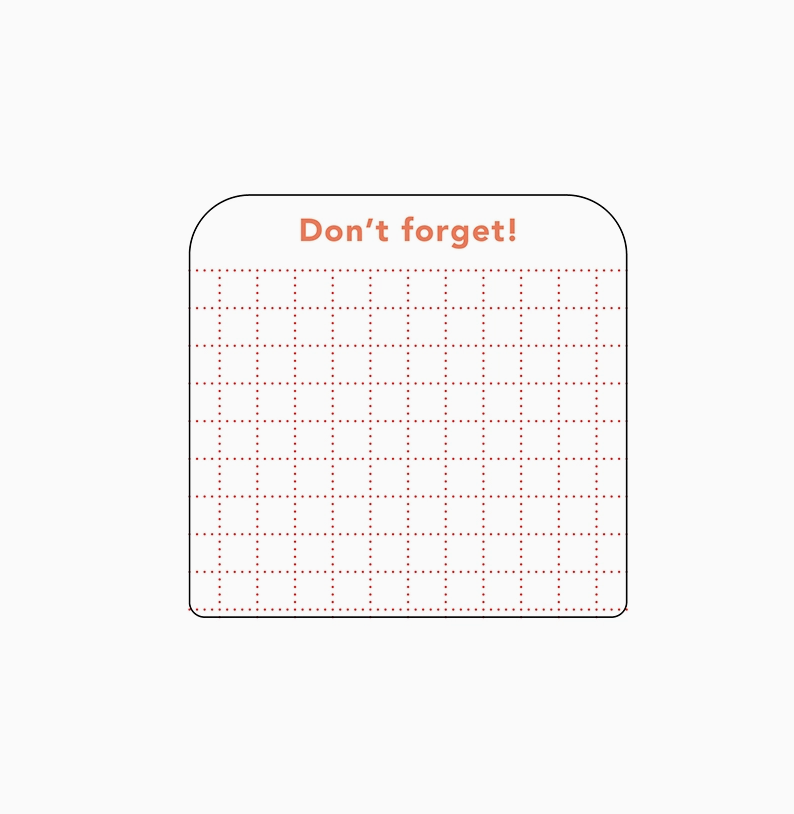 Daigo | Isshoni To Do Sticky Notes | Small Red | S2470