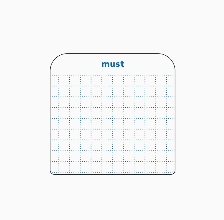 Daigo | Isshoni To Do Sticky Notes | Small Blue | S2471