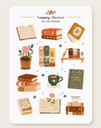 By Och Monika | Library & Books Matte Sticker Sheet