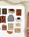 By Och Monika | cozy bookworm Corner Matte Sticker Sheet