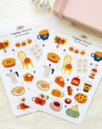 By Och Monika | Fall Cafe Matte Sticker Sheet
