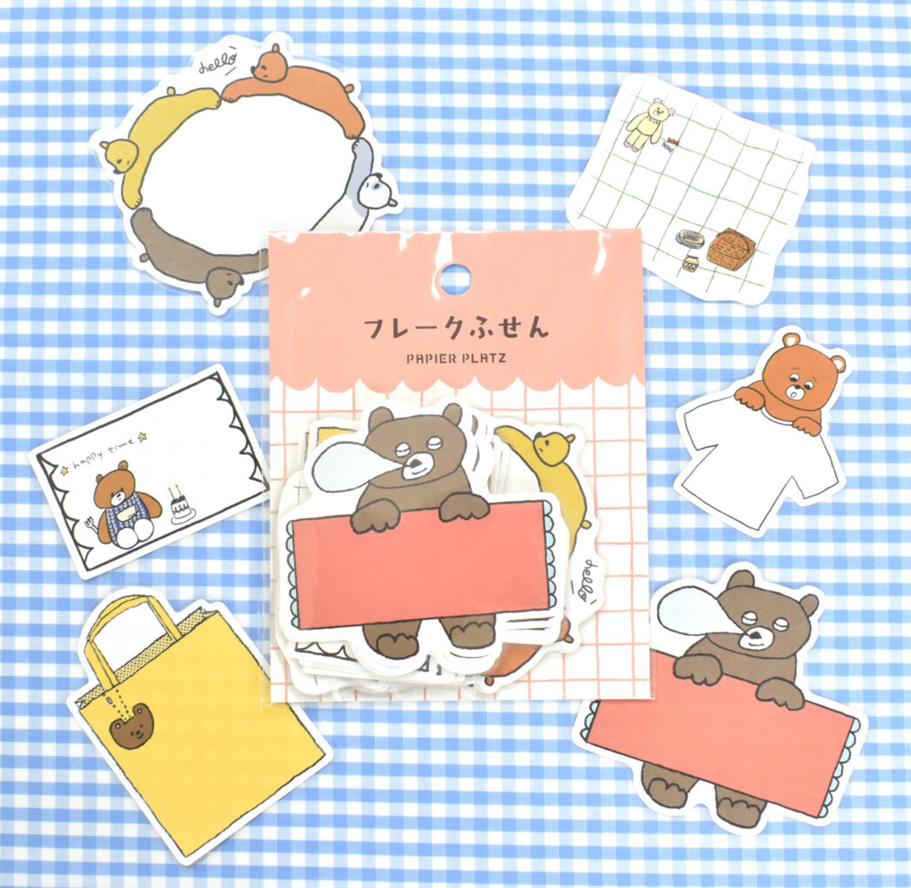 Papier Platz | Nico Recipe Sticky Notes | Full of Bears | 60-024