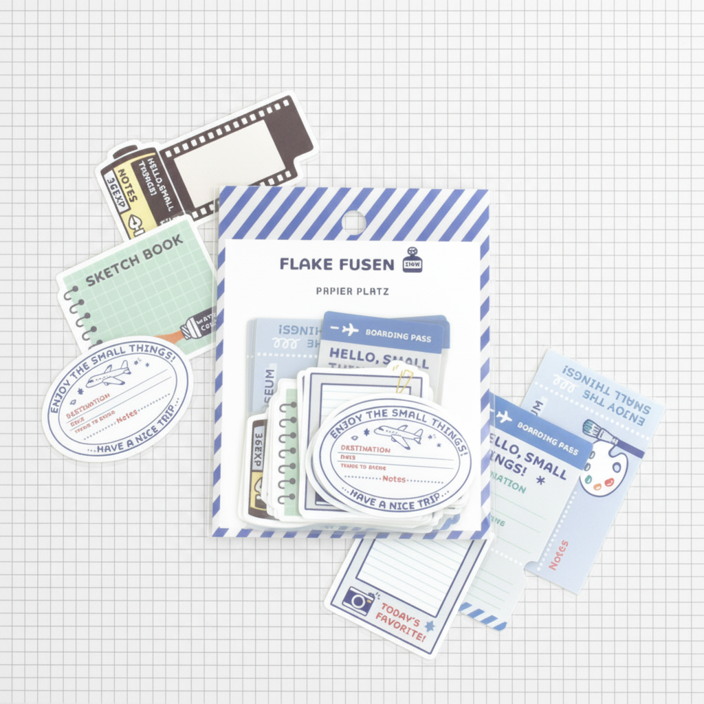 Papier Platz x Eric Small Things | Moment Log Die Cut Sticky Notes | 61-011