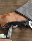 Dulton | Wax Canvas Tool Pouch | Camel | Small