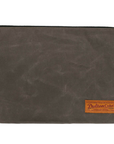 Dulton | Wax Canvas Tool Pouch | Olive | Large