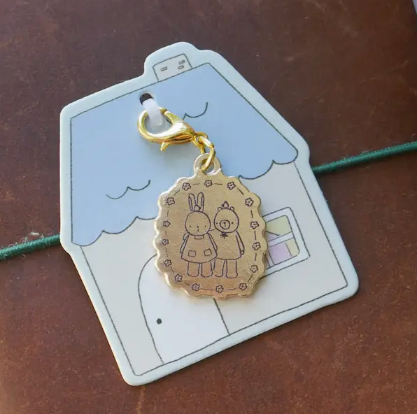 Dana ate Oatmeal | Always by your side Brass Charm
